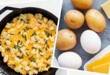 Cheesy Potato Egg Scramble: A Quick & Delicious Breakfast!
