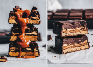 Homemade Healthy Twix Bars