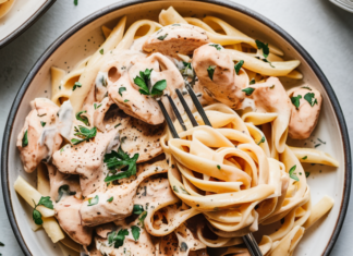 Low-Calorie Chicken Alfredo