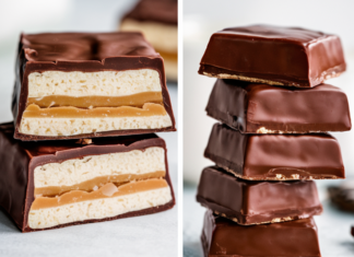 Homemade Milky Way Bars Recipe