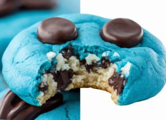 Soft & Chewy Cookie Monster Cookies