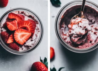Strawberries and Cream Overnight Oats