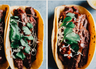 Garlic Butter Honey BBQ Beef Tacos