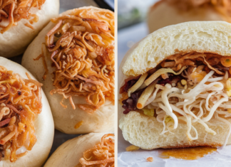 Crispy Cabbage and Noodle Stuffed Buns: A Delicious Homemade Treat