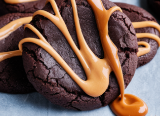 Swirled Brownie Cookies with a Peanut Butter Twist