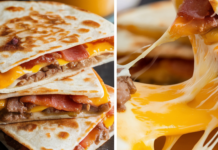 Maple Bacon Cheeseburger Bomb Quesadillas