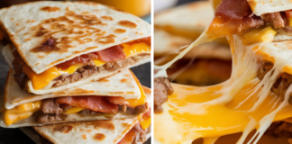 Maple Bacon Cheeseburger Bomb Quesadillas