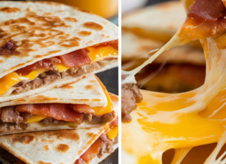 Maple Bacon Cheeseburger Bomb Quesadillas