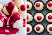 Homemade Raspberry Cream White Chocolates
