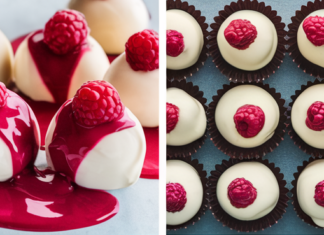 Homemade Raspberry Cream White Chocolates