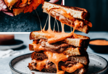 Buffalo Chicken Grilled Cheese Sandwich