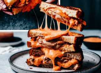 Buffalo Chicken Grilled Cheese Sandwich